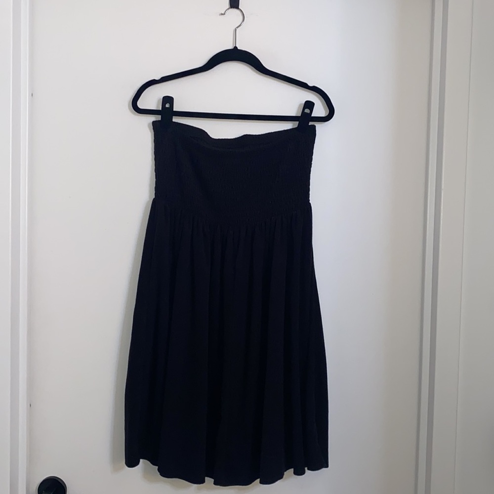 Torrid Black Terry Cloth Smocked Beach Tube Dress - Picture 5 of 6
